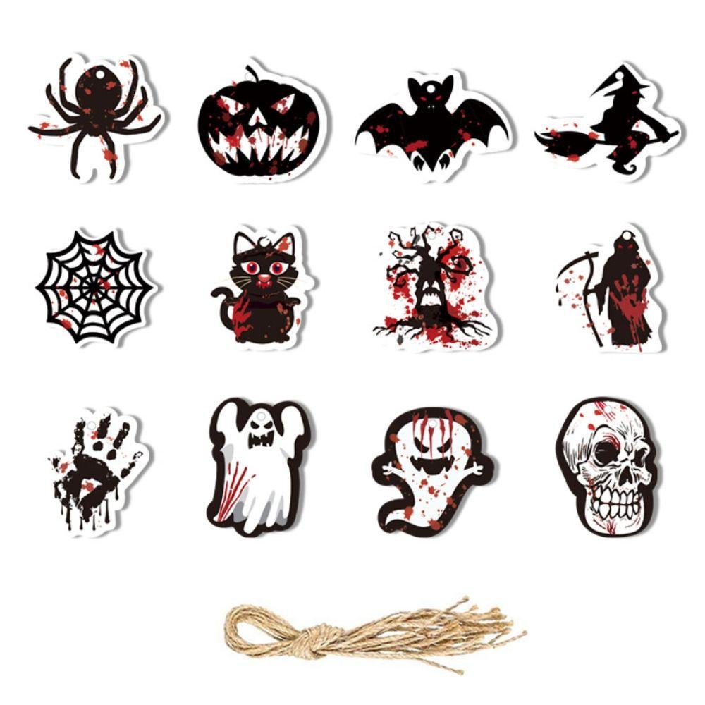 Ghost Halloween Flags Pumpkin Ghost Garden Banner Funny Haunted House Pull Flags  Party Supplies