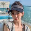 Peaked cap women's spring summer empty top hat versatile fashion trendy sun hat sunshade sunscreen leisure sports sun hat