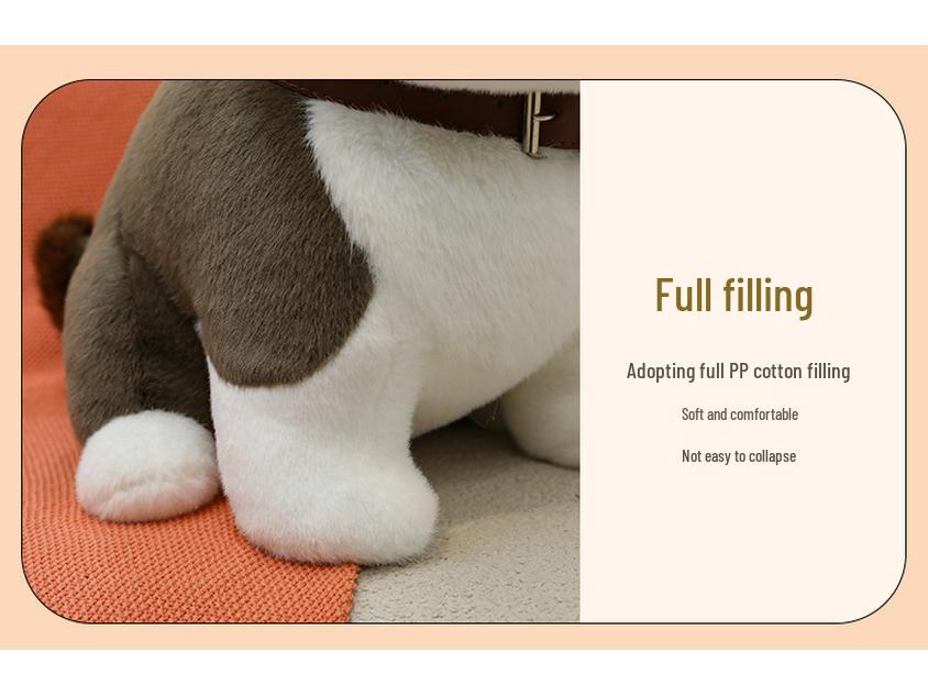 Trendy Plush Fortune Dog Doll - Cute Children's Rag Doll and Pet Ornament