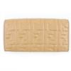 FENDI Purse FFMetal Baguette Continental Leather Long Wallet with 3D FF 8M0251 Used