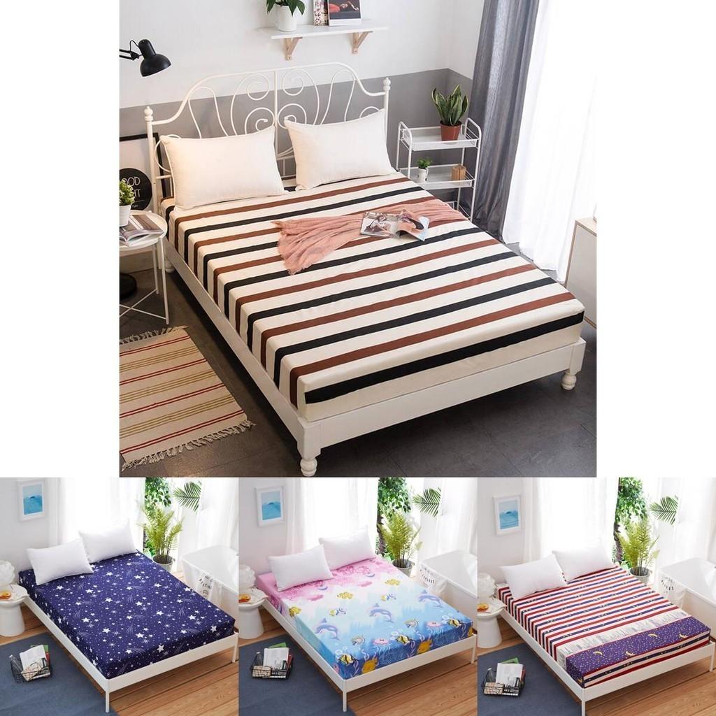 Luxurious Floral Printed Fitted Sheet In Twin Full Queen King Sizes For Ultimate Comfort