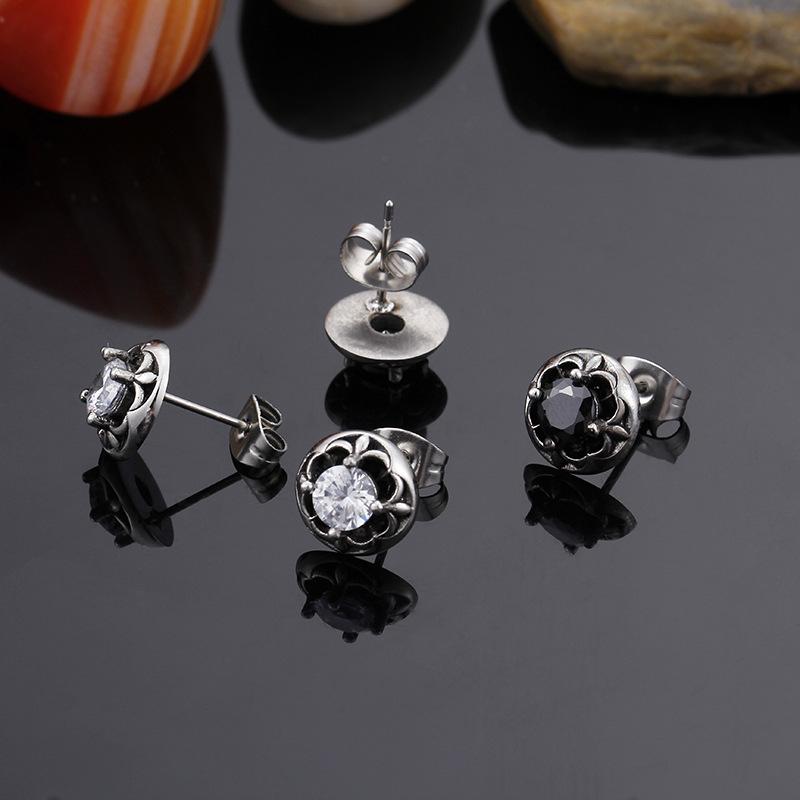 Korean Version of Titanium Steel Men's Earrings Jewelry