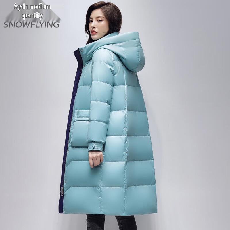 XueZhongFei Women's Mid-Length Hooded Down Parka