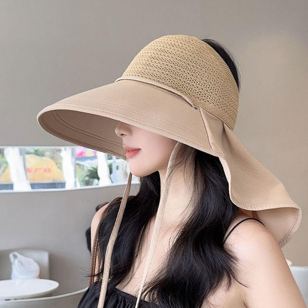 Elegance Large Brim Sun Hat Foldable Wide Brim Sunhat Lightweight Summer Fisherman Cap  Fishing