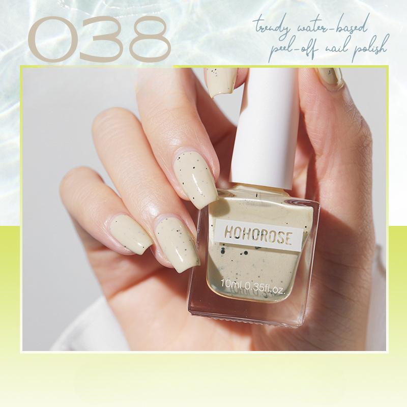 Fine Flash Aurora Fußnagellack, Weiß im Sommer, kein Einbrennen, schnell trocknender und lang anhaltender abziehbarer Nagellack, Basisöl, helles Öl