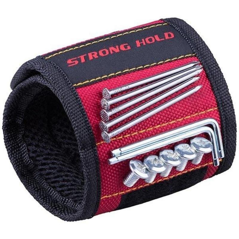 1PC Magnetic Wristband with Strong Magnets for Holding Screws, Nails, Drill Bits Great for Your Tool Bag