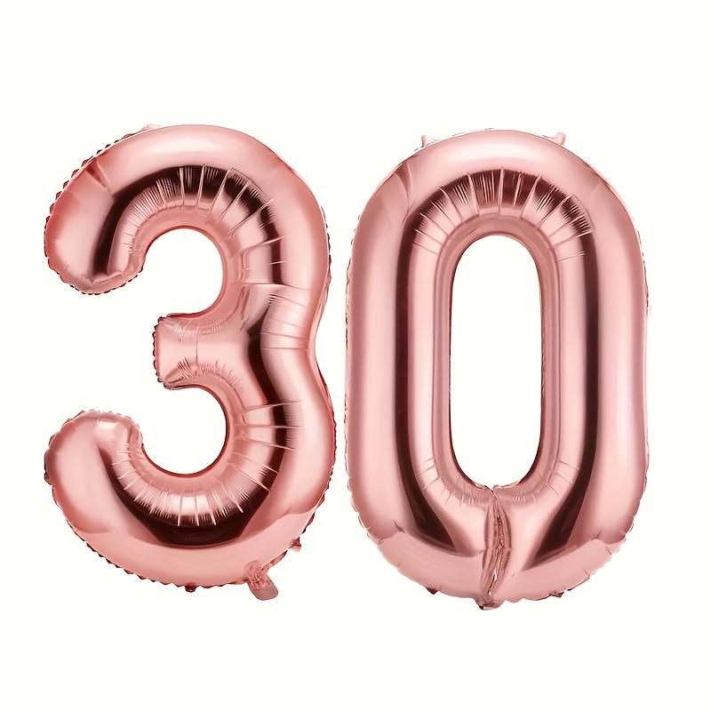 

2 комплекти 32-дюймових повітряних кульок з алюмінієвої фольги, які підходять для прикраси святкування 30-річчя та річниці весілля