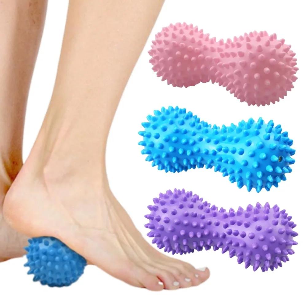 Foot Massager Spiky Ball Peanut Massage Ball Training Muscle Deep Tissue Massage Ball for Back Neck Shoulder Pain Stress Relief