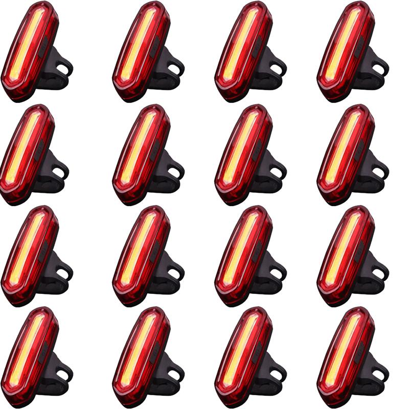 LED Ultra Bright Red Bicycle Lights USB Rechargeable Riding Taillights Road Bike Equipment Accessories Long-range Warning Lights