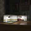 1:18 Scale Wooden Parking Garage Model with Dust Cover - DIY Scene for Adults