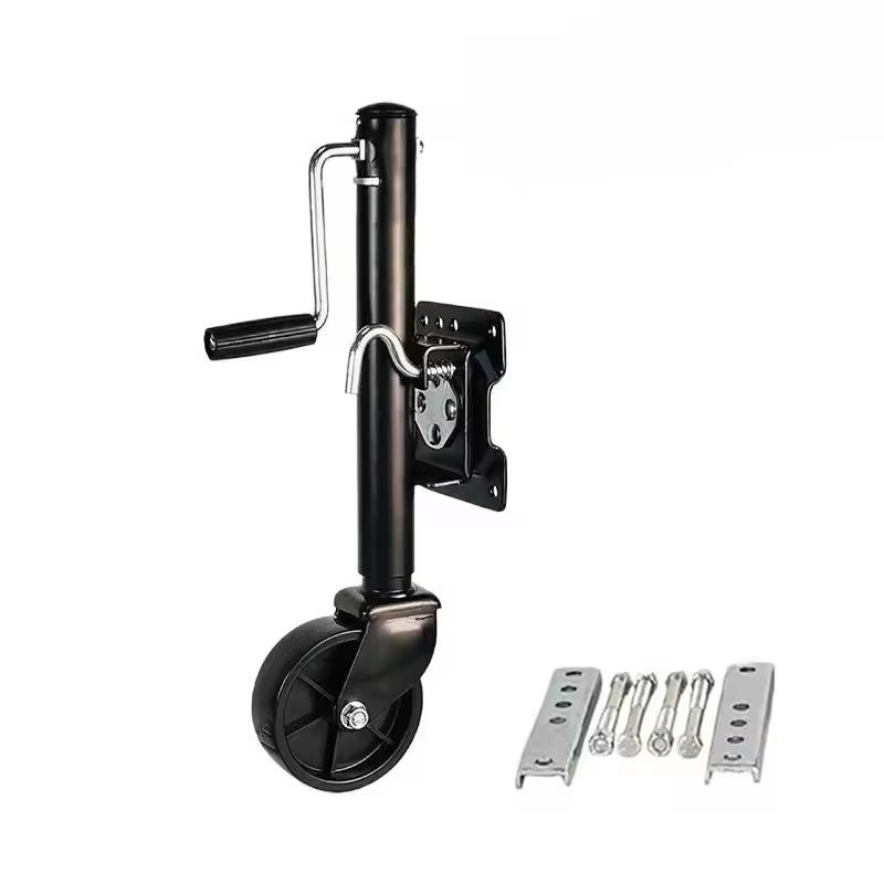 1500 Pounds Trailer Jack 6-inch Double Solid Guided Wheel Lift Trailer Legs Yacht Trailer RV Accessories with Bolt on Capacity