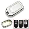 Chrome Silver TPU Key Fob Case For Honda Accord Civic Pilot CRV HRV Odyssey, Etc