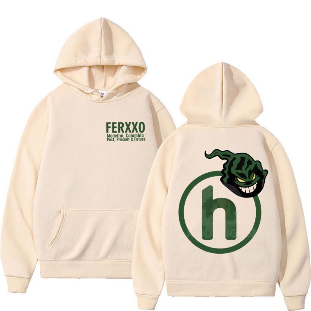 Feid Ferxxo Style Hoodies No Le Temas A La Oscuridad Print Sweatshirt for Men Women Cool Vintage Pullover Hoodie Male Streetwear