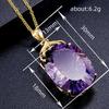 Huitan Elegant Oval Goose Egg Necklace - High-End Exquisite Women's Jewelry
