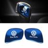 lmn1 Volkswagen Shift Lever Emblem Car Gear Stick Stickers For VW Golf Polo GTI Scirocco ID.3 Passat Tiguan CC Jetta Touareg Touran