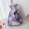 Versatile Sweet Potato Small Knitted Wrist Tote Bag