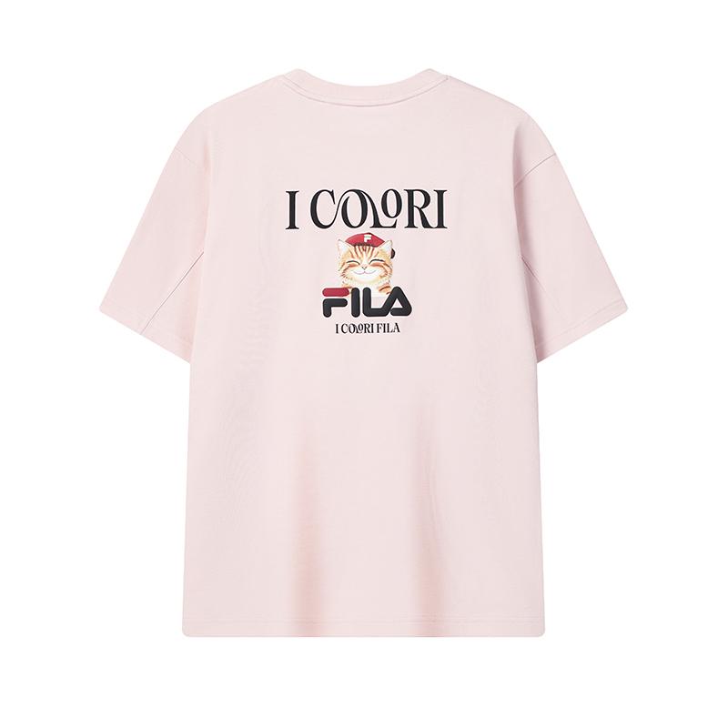 FILA ORIGINALE T Shirt Unisex Orange Gray Pink F51U629101FPK 2XL