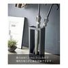 Yamazaki Jitsugyo Slim Usa Tate Black Approx. W22XD12XH50cm Tower with removable water tray Height 50cm Stable 4929