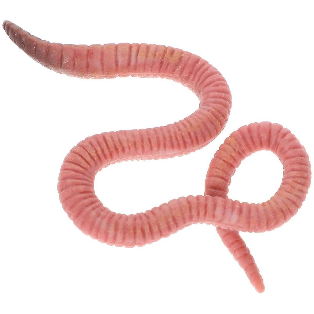 Chocolate Earthworm Sculpture for Decoration Made from Plastic Lightweight and Realistic 1 Piece