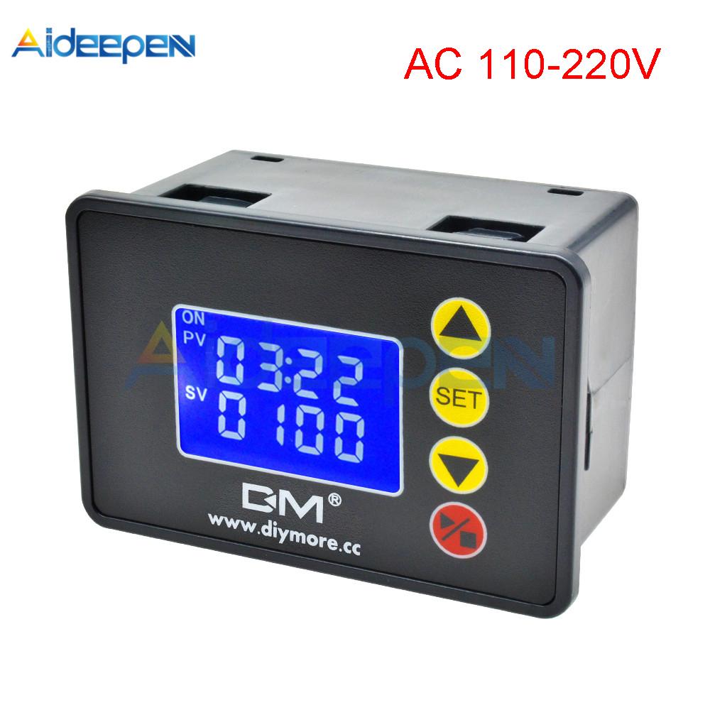 DC 12V 24V AC 110V 220V Digitaler Zyklus-Timer Verzögerungsrelais Platine Modul Mikrocomputer Zeitgeber Verzögerungsrelais Modul Schalter