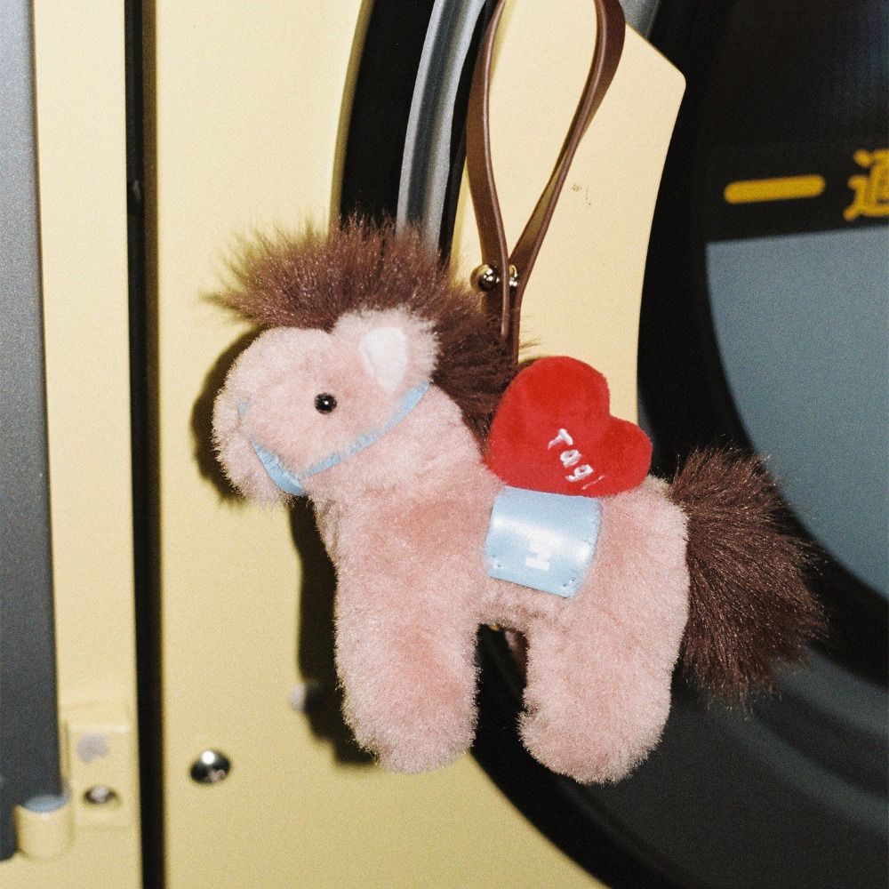 Limited Edition Feng Shui Zodiac Purse Accessory Prosperity Horse Plush Charm Lunar New Year