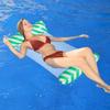 Pool Striped Print Floating Water Mesh Chair Inflatable Recreation Lounge Chair Pool Beach Ocean  4 or 2 Floating Hammock Adult Size Floats Bed