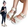 Girls Summer Flat Sandals Princess Shoes Versatile Stylish Beach Shoes Wading Shoes