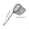 Fish Landing Net Non Slip Grip Long Handle Extensible Sturdy Mesh Telescopic Pole Portable for