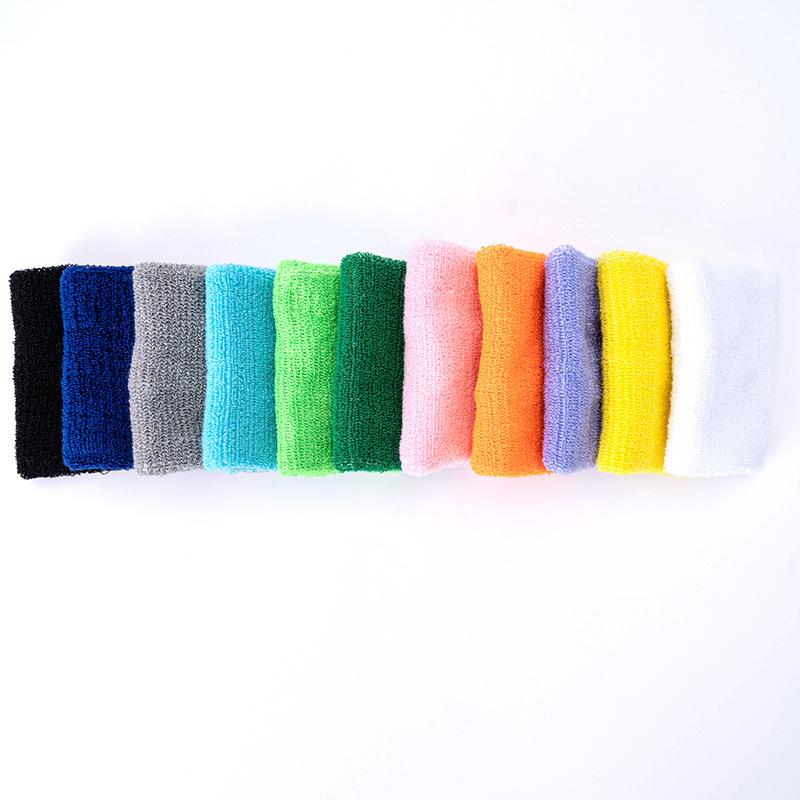 1PC Colorful Cotton Unisex Sport Sweatband Wristband Wrist Protector Gym Running Sport  Wrist Support Brace Wrap Bandage