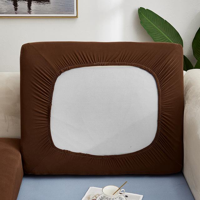 Elastic Sofa Seat Cover Solid Color Stretch Sofa Cushion Cover L Shape Slipcover For Living Room Furniture Protector