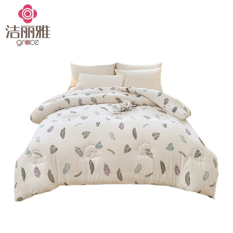 

Jie Li Ya JLY-XYM1 Feather Print Pure Cotton Double Gauze Winter Quilt