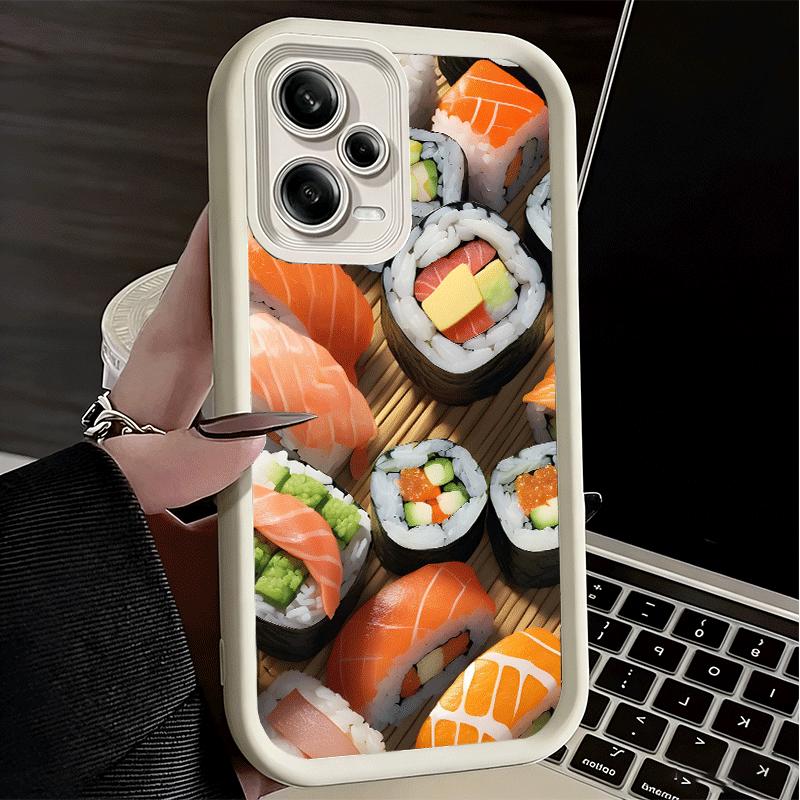 Phone Case for Xiaomi Redmi Note 15 14 13 Pro Plus Delicious Sushi Bento Shell 12S 11 11S 11T 5G 14S Soft Silicone Funda