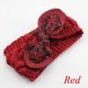 Vintage Flower Women Girl Bow Knot Headband Turban Crochet Knit Hairband Rabbit Ears Headwrap