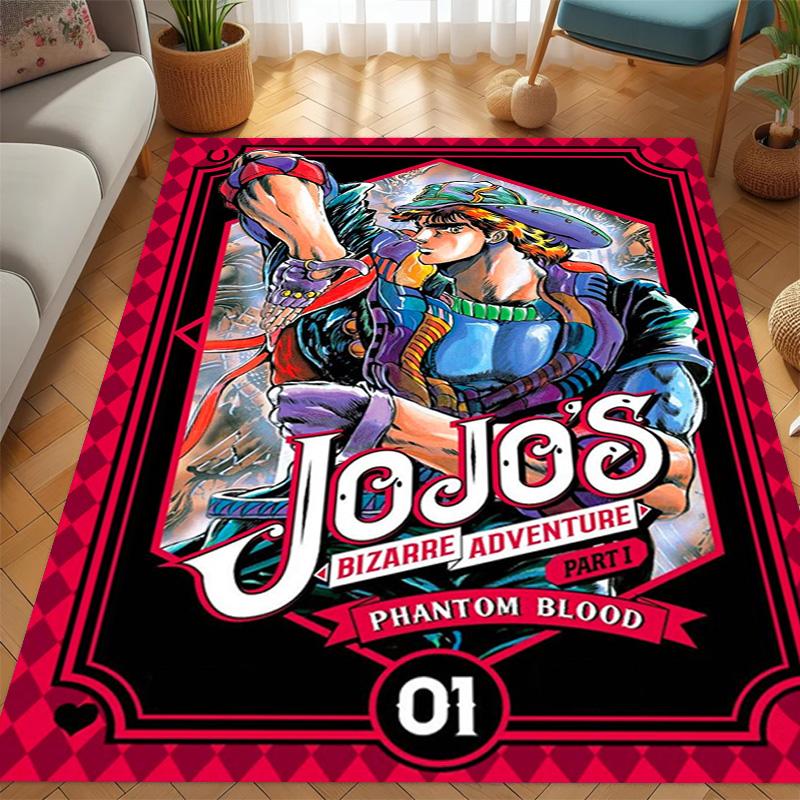JoJo's Bizarre Adventure: Epic Characters Vibrant Art carpet Living room and bedroom mats printing Christmas gifts Fashion Art
