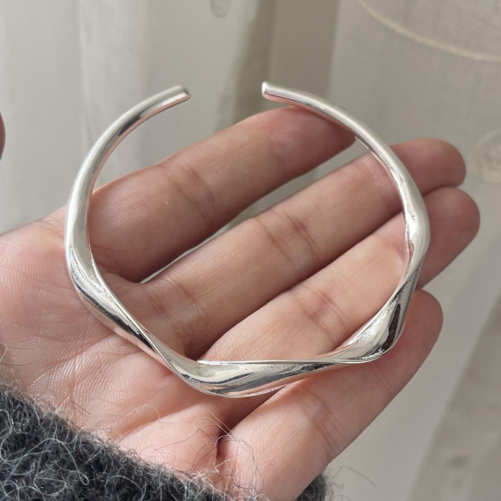 100% Solid 925 Sterling Silver Metal Bracelet for Women Men Shinning Handmade Simple Narrow Flower Bracelets For Birthday Gift