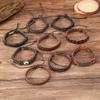 Cross-border e-commerce explosion, retro style, tree of life, devil's eye, men's leather woven bracelet combination set