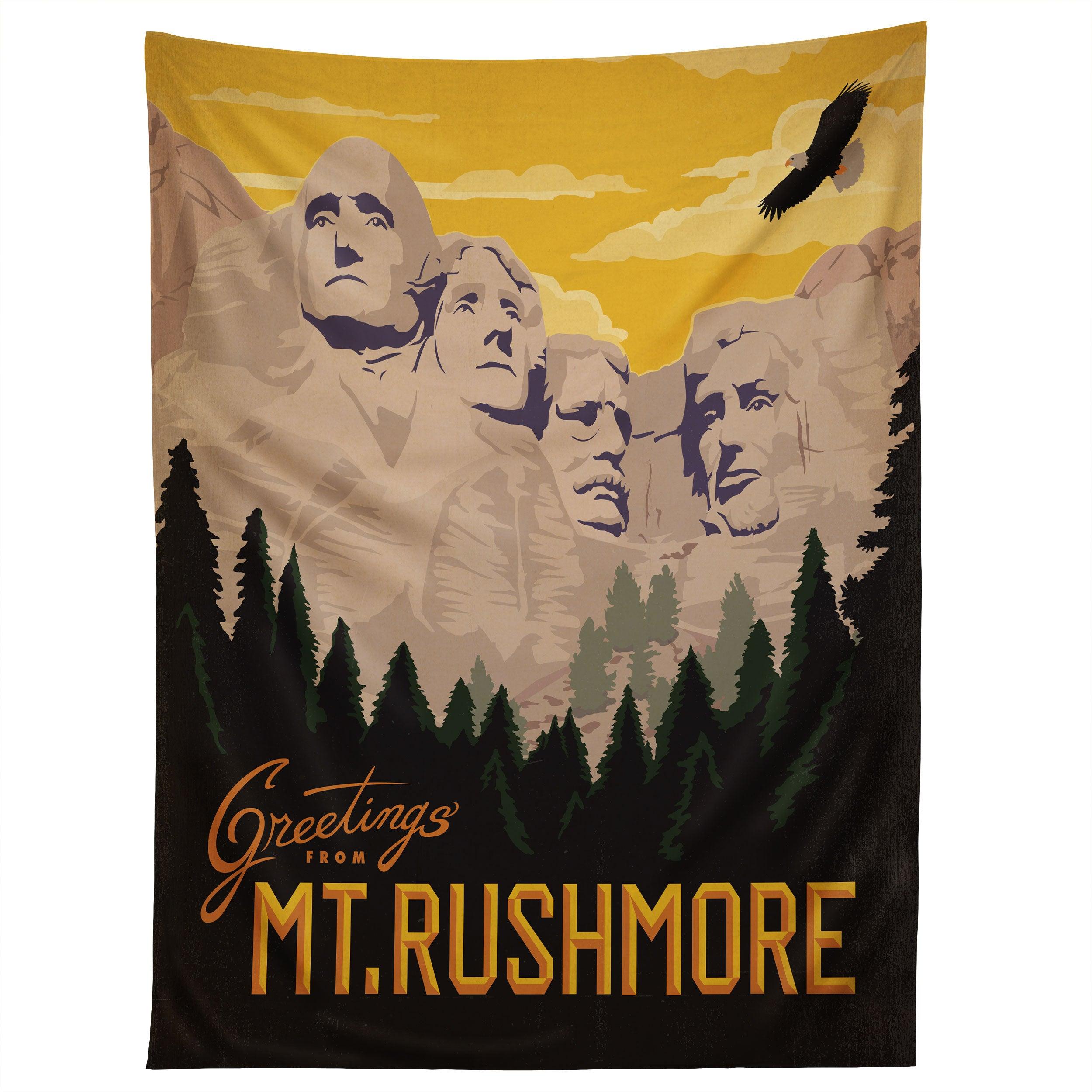 MT RUSHMORE tapestry 75x100 чёрный