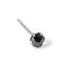 Goods Platinum Pt900 earrings with black single rose for men and one 1 piece [Happy Shop] diamonds, stone, 3mm, 0.09ct, cut, women, ear,