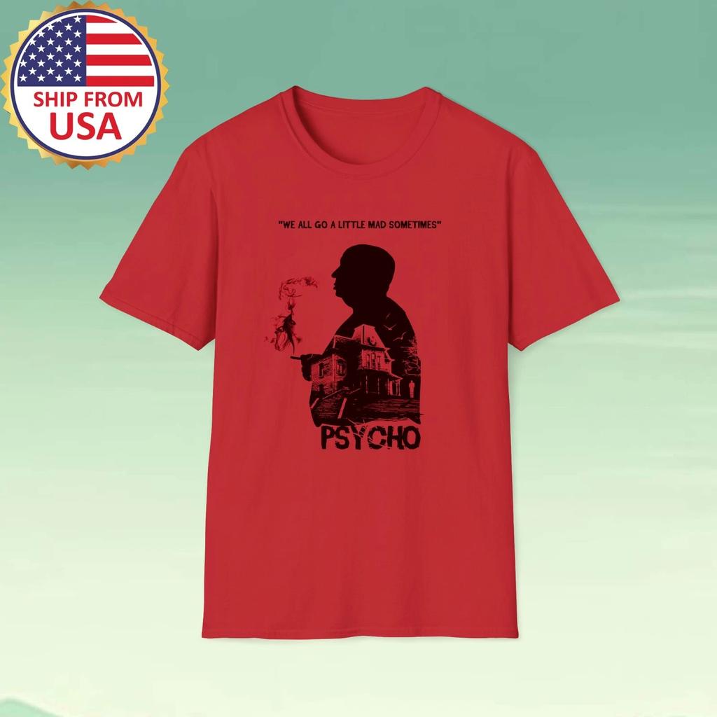 Alfred Hitchcock Psycho Movie Men's Red Size S-5XL