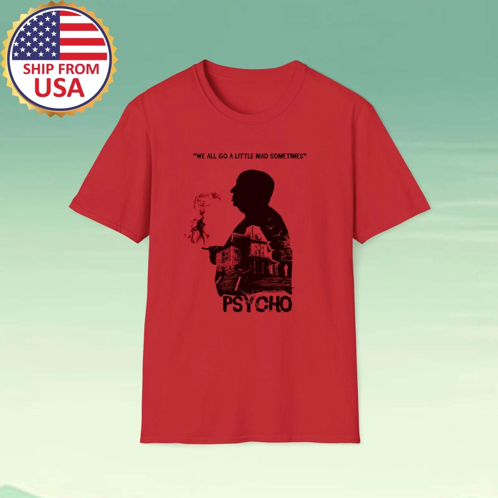 Alfred Hitchcock Psycho Movie Men s Red Size S-5XL L