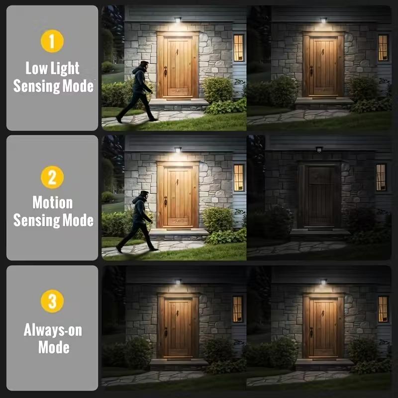 Solar Garden Lights Motion Sensor Clip-on Outdoor Lighting Multi Functional Yard Lawn Lights for Home Patio Garden Decoration