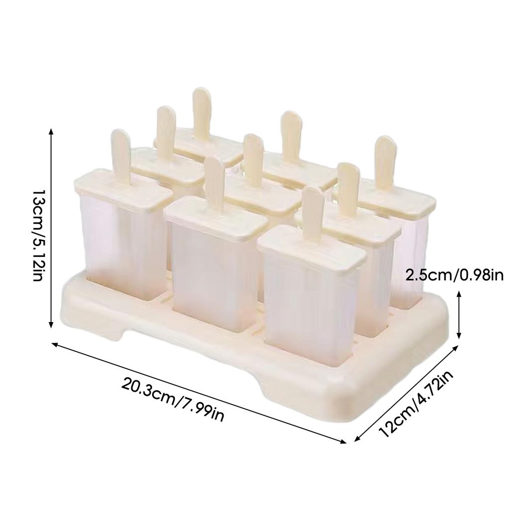 DIY Popsicle Molds 9 cell Ice Cream makers for Ice Cream Popsicle Yogurt Pudding  Ice Cube Tray Freezer tools