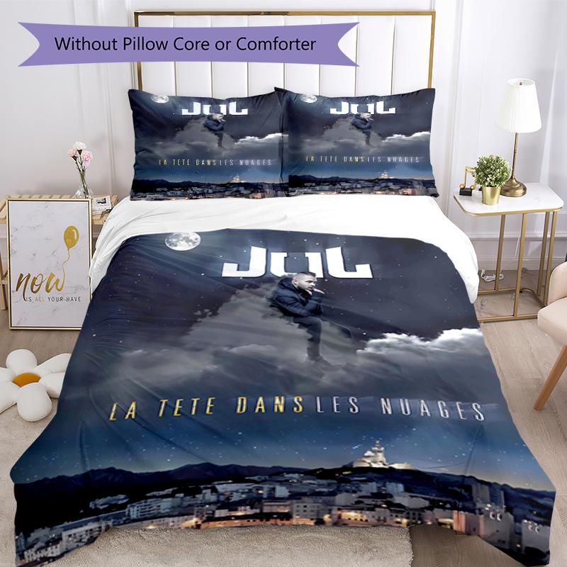 3pcs Jul Fait d'or pattern bedding set duvet cover set includes duvet cover &pillowcases, perfect all season bedroom decoration & gift