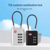 4-Digit Combination TSA Steel Wire Travel Lock for Suitcase