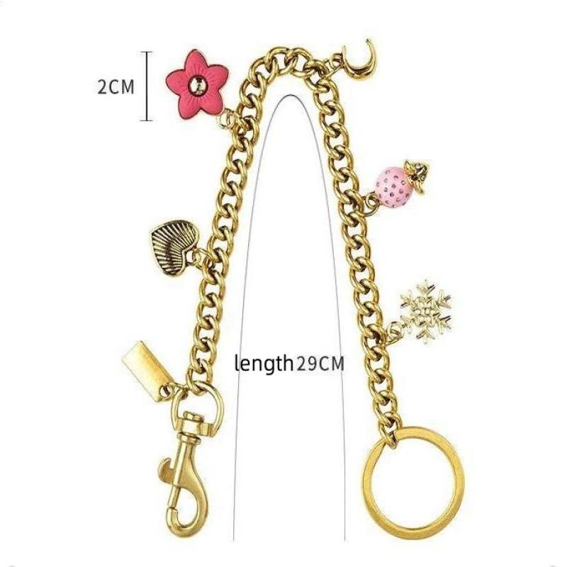 Versatile Flower Cherry Keychain For Women Trendy Messenger Bag Chain Creative Cute Bag Pendant Decoration Accessories Gifts