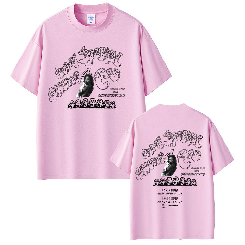 Rapper Drake Europe Tour with Partynextdoor 2025 T-shirt Men Women Hip Hop Fashion Pop Music T Shirt Casual Cotton Vintage Tees