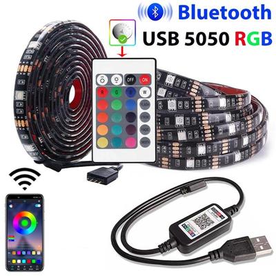 USB LED Pásky Bluetooth-kompatibilní 5050 RGB IR Ovládání Led Nástěnné Světlo do Pokoje Flexibilní Pásková Lampa Dioda pro Pokoj TV Podsvícení
