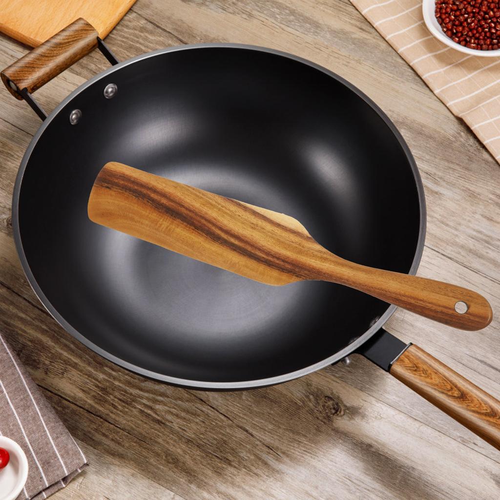 Handle European Style Long Wooden Serving Utensils Cooking Tool Blender Pastry