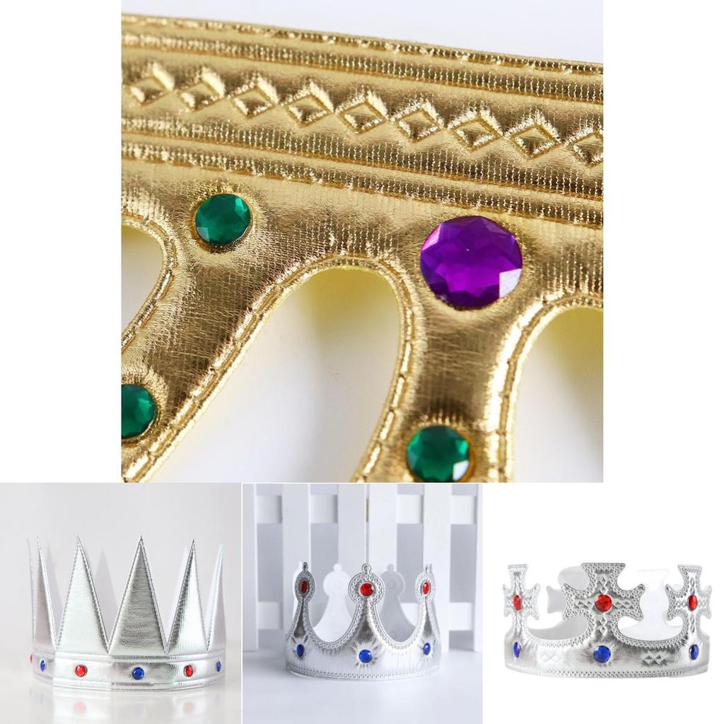 Golden King Crown For Halloween Children's Birthday Party Decorations Wholesale Crown Hat Headpiece