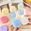 Cute Candy Colored Air Cushion Comb Small Size Travel Portable Massage Comb Folding Mirror Comb Women'S Hair Brush Styling Tool